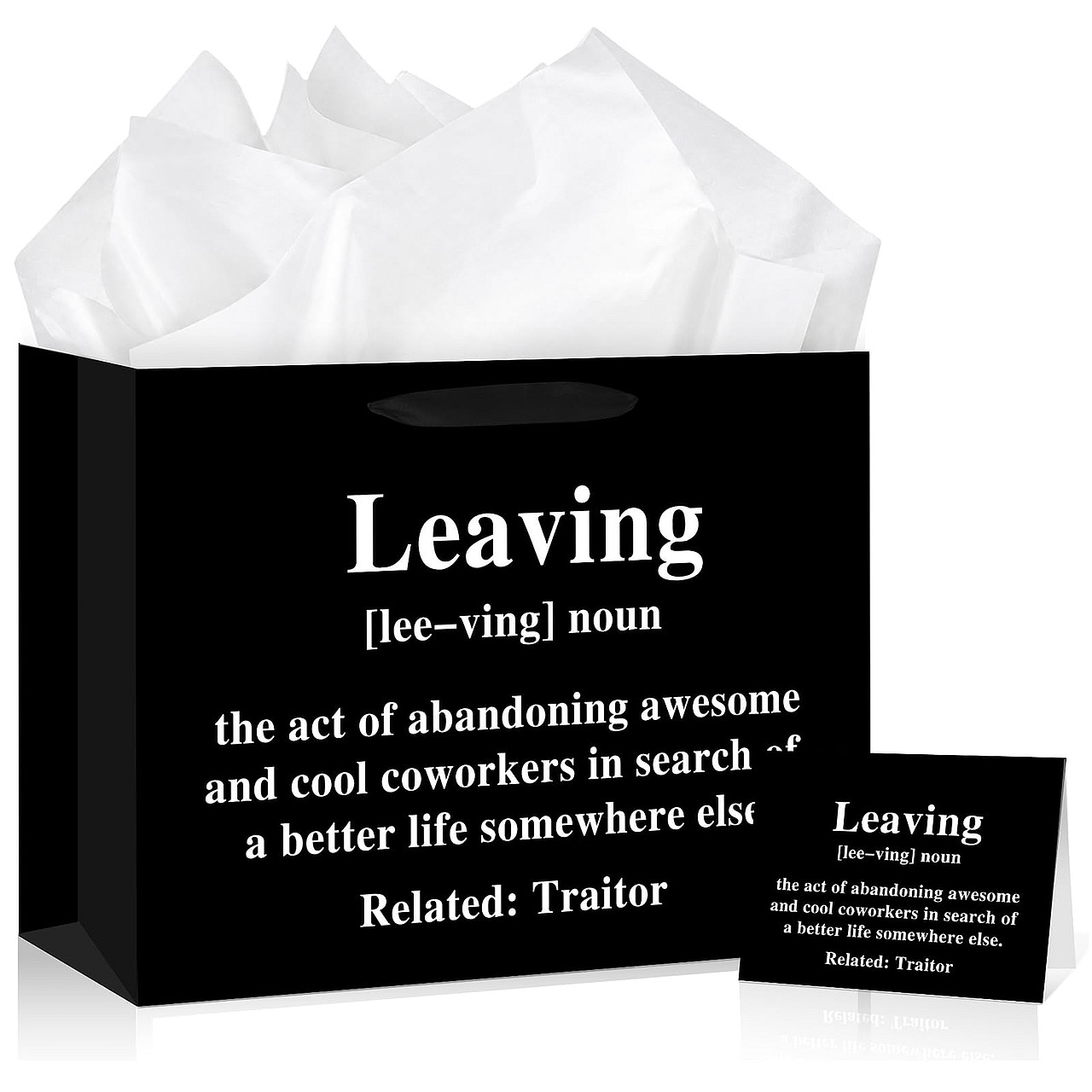 Funny Coworker Leaving Gift Bag Set