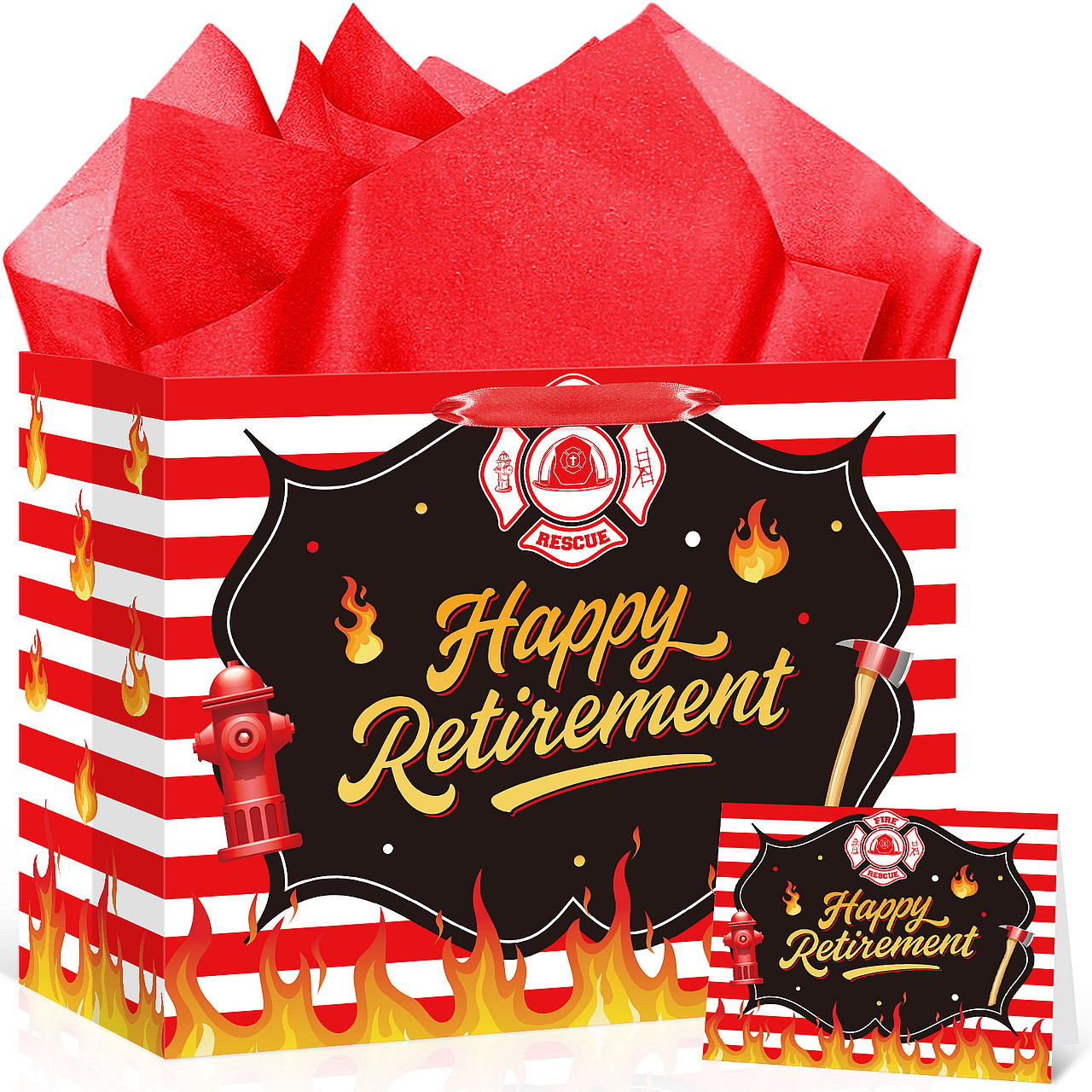 Firefighter Retirement Gift Bag Set