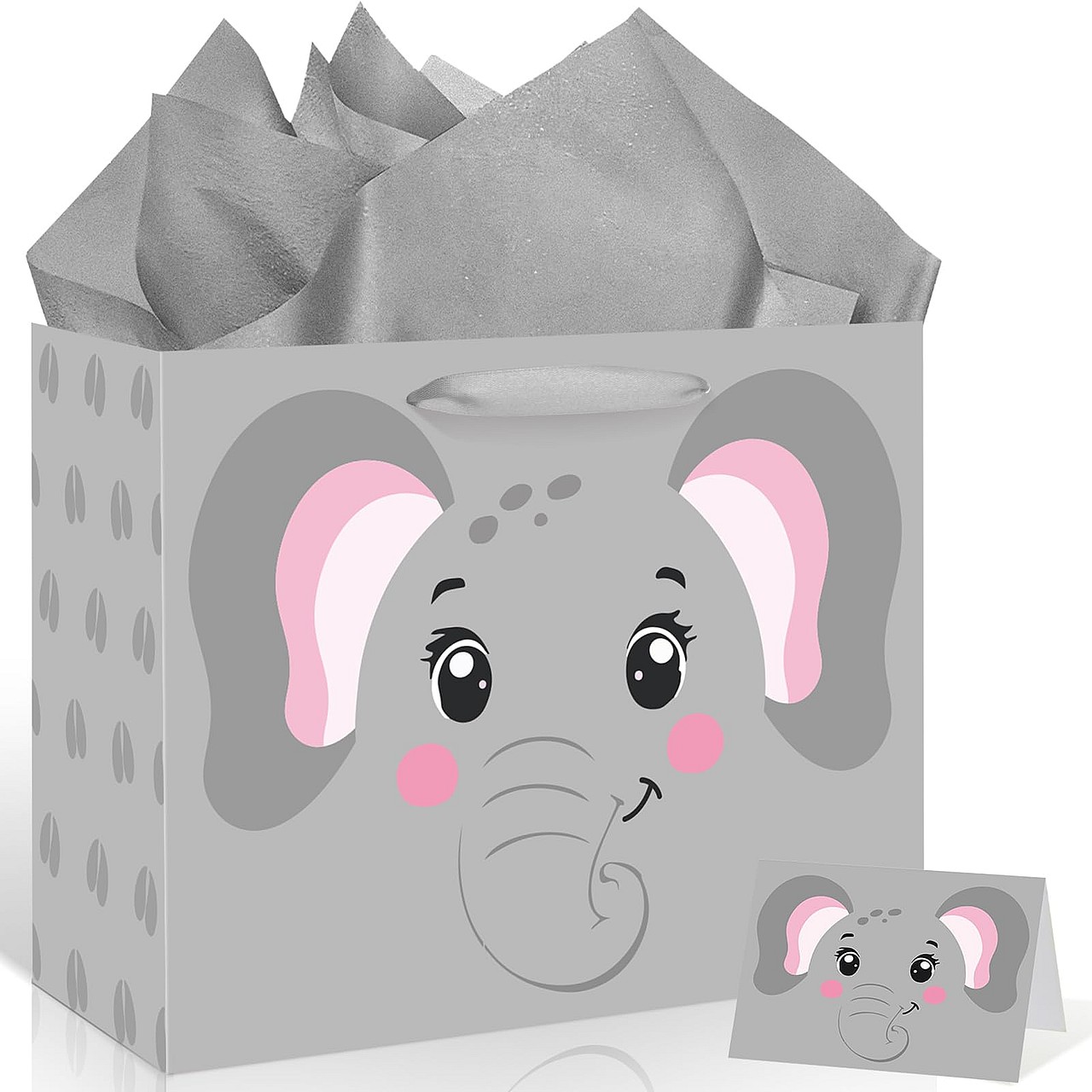 Large Elephant Gift Bag Set