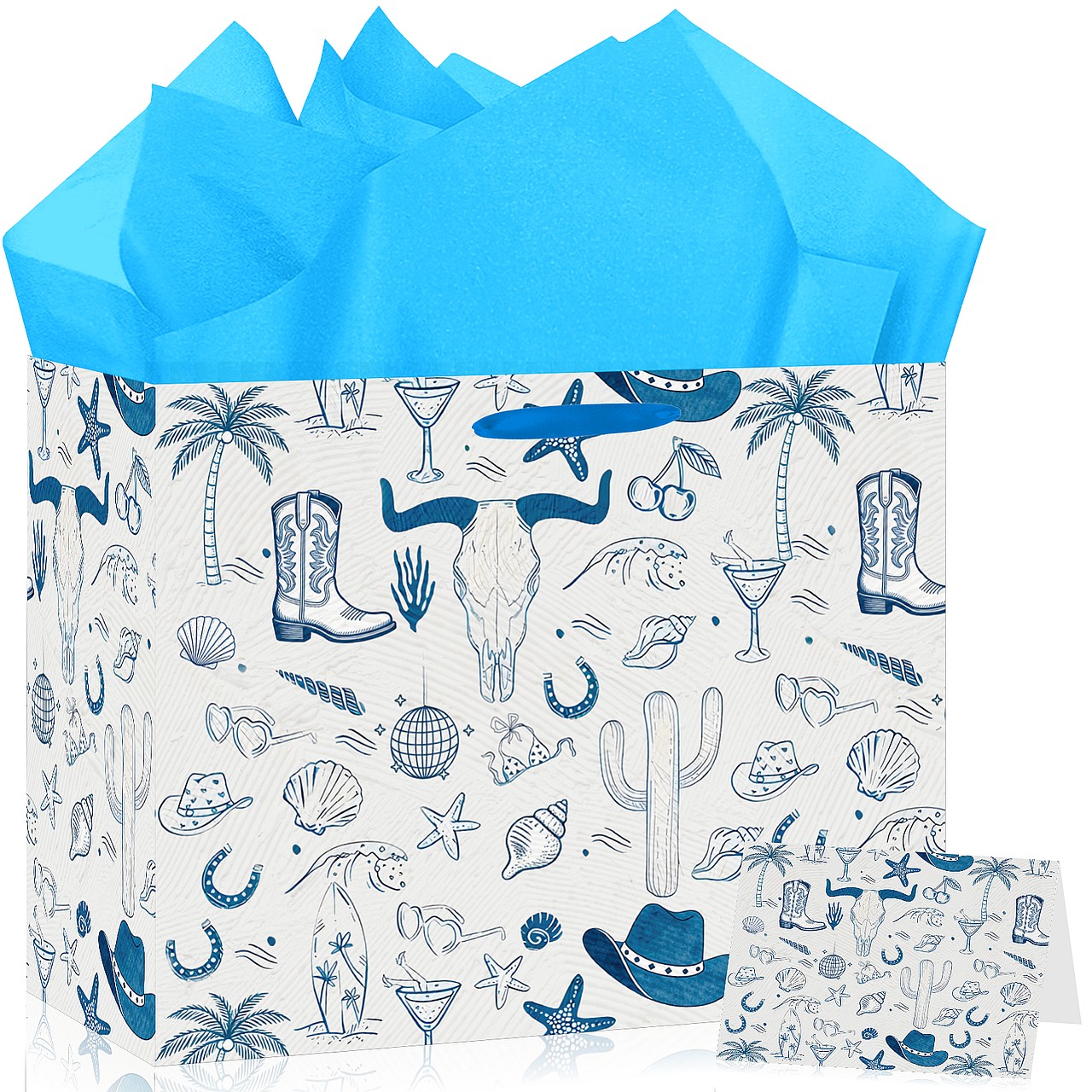 Cowboy Gift Bag Set