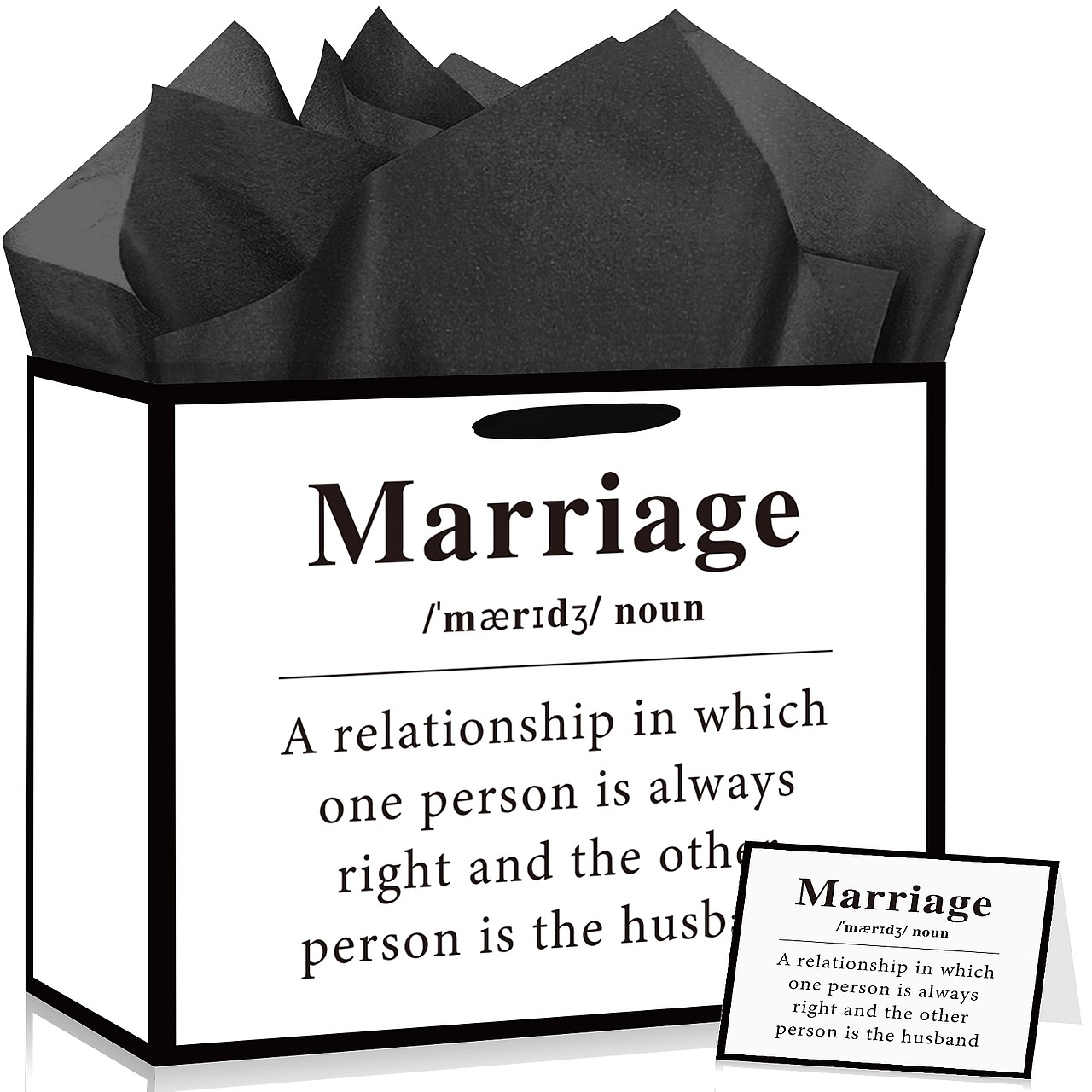 Funny Wedding Gift Bag Set