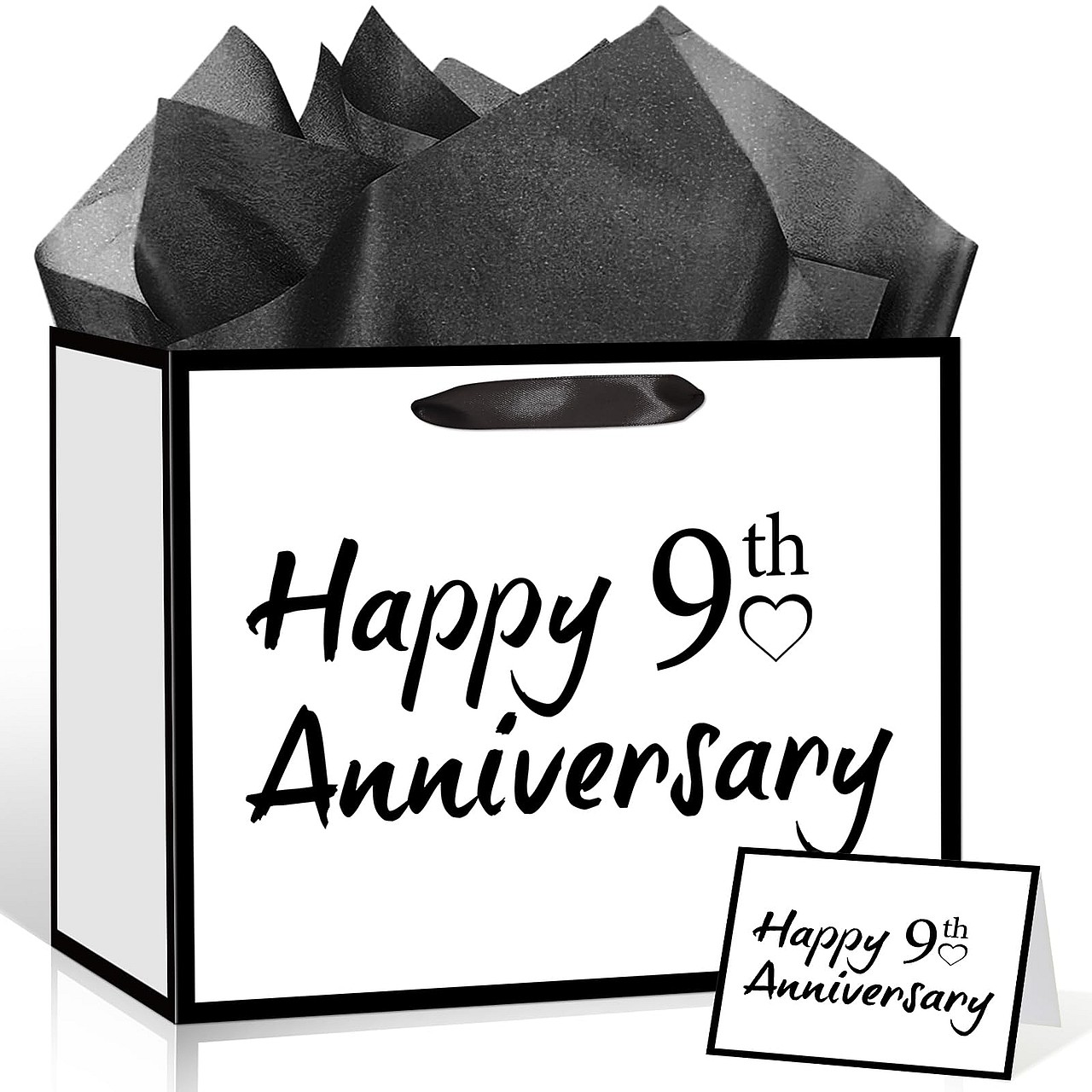 9th Anniversary Paper Gift Bag Set
