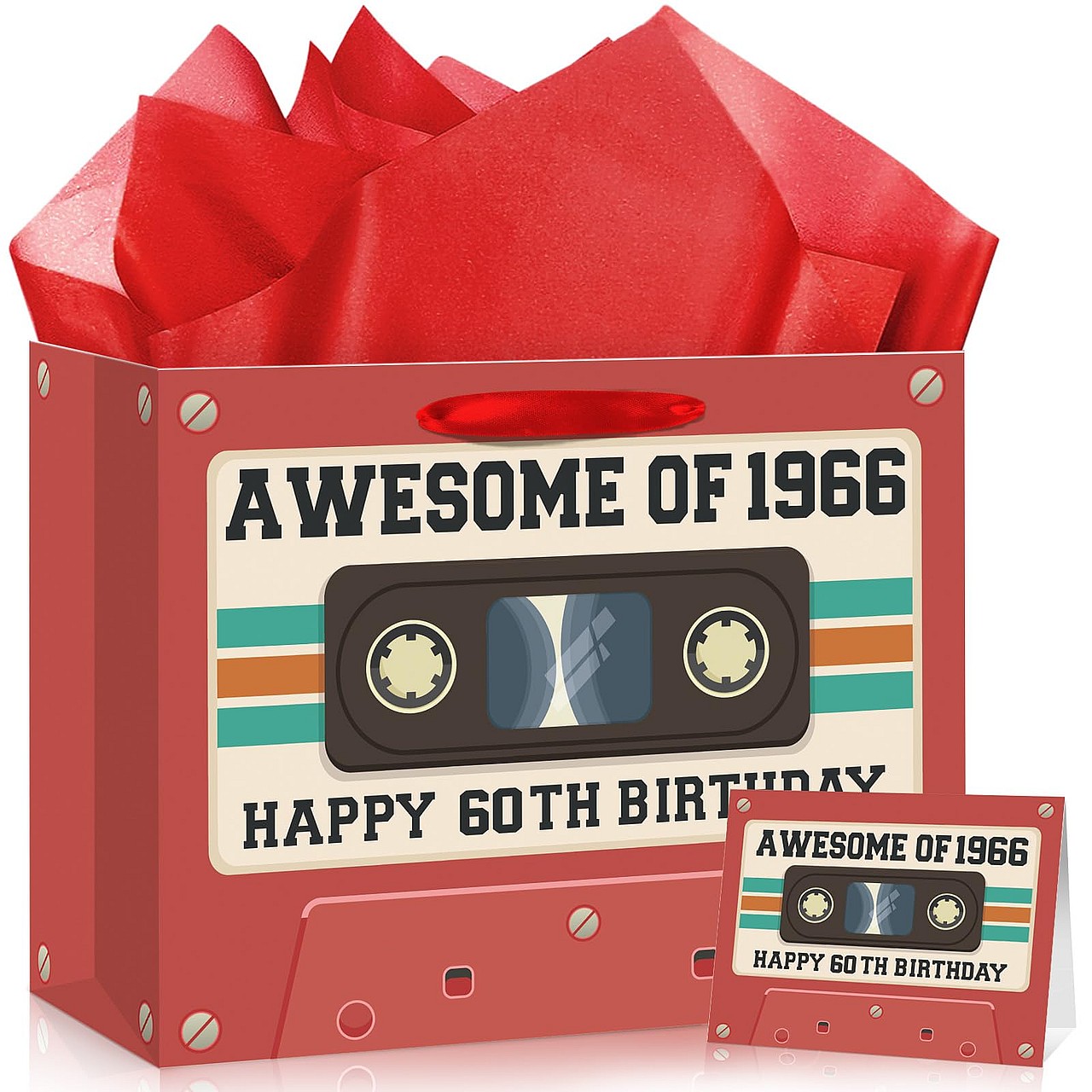 60th Birthday Gift Bag Set