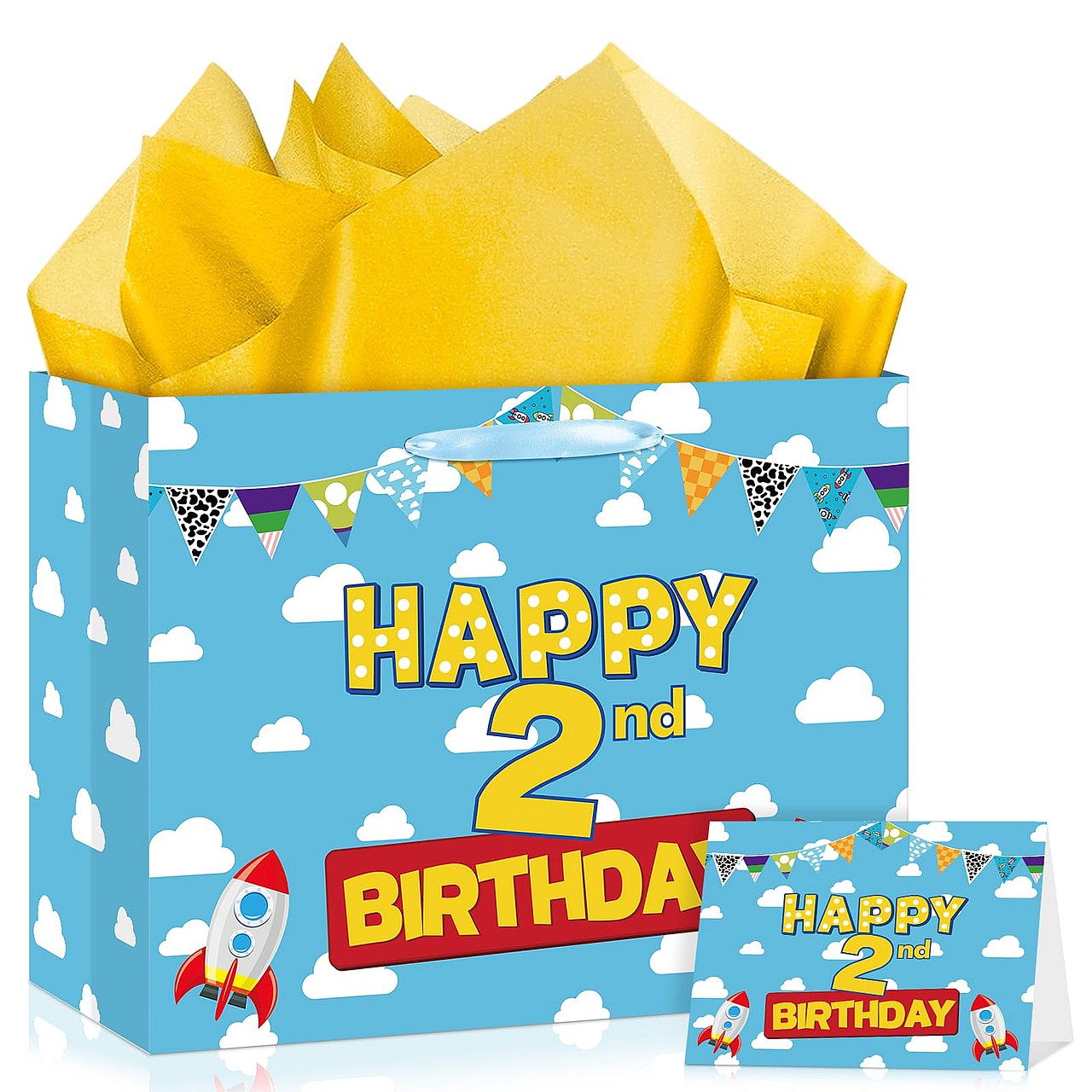 Cartoon Story 2nd Birthday Gift Bag Set