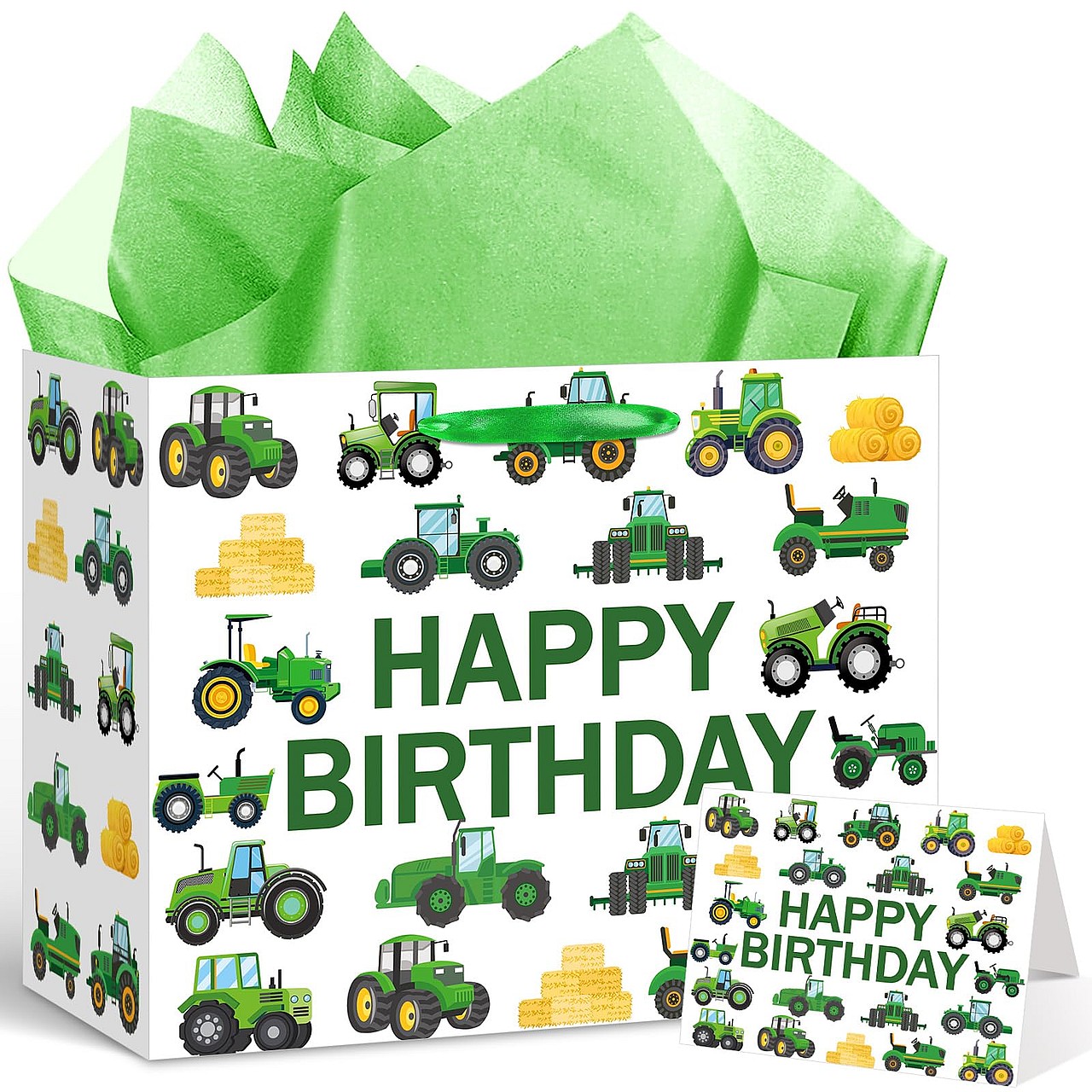 Tractor Birthday Gift Bag Set