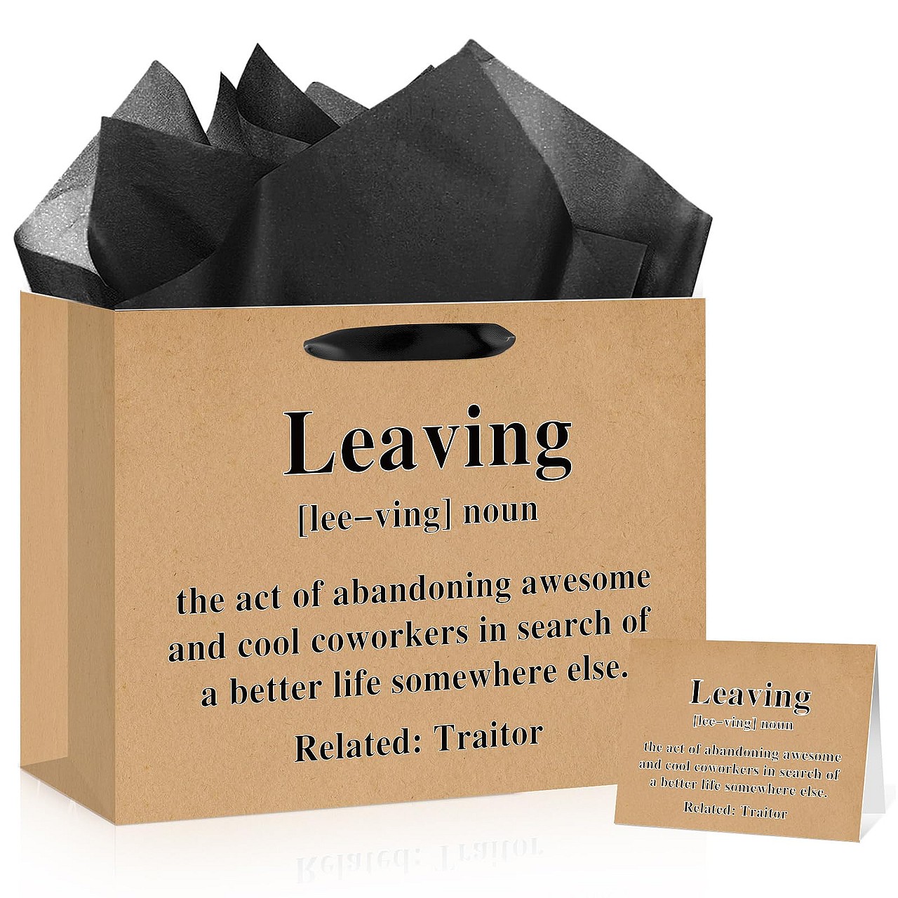 Funny Coworker Leaving Gift Bag Set