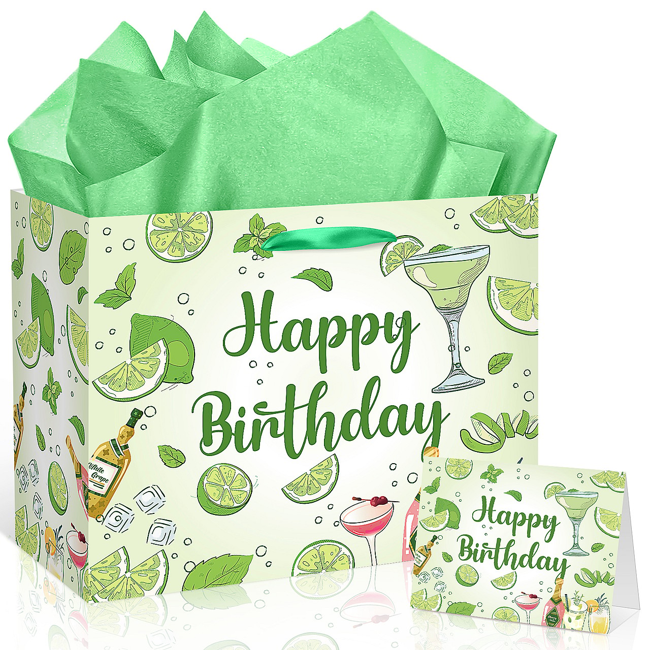 Margarita Party Decorations for Women Happy Birthday Gift Bag Set