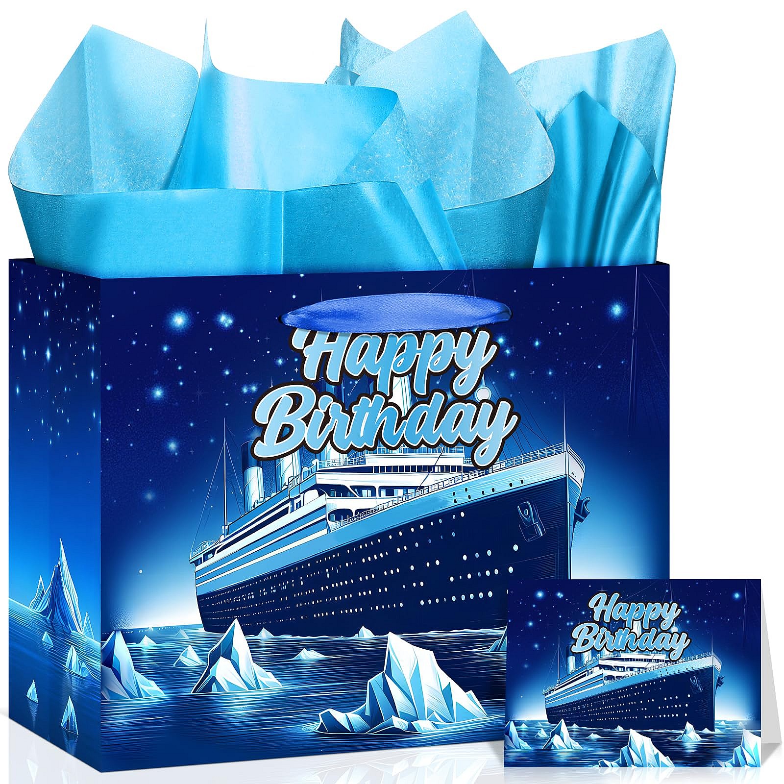 Nautical Birthday Gift Bag Set