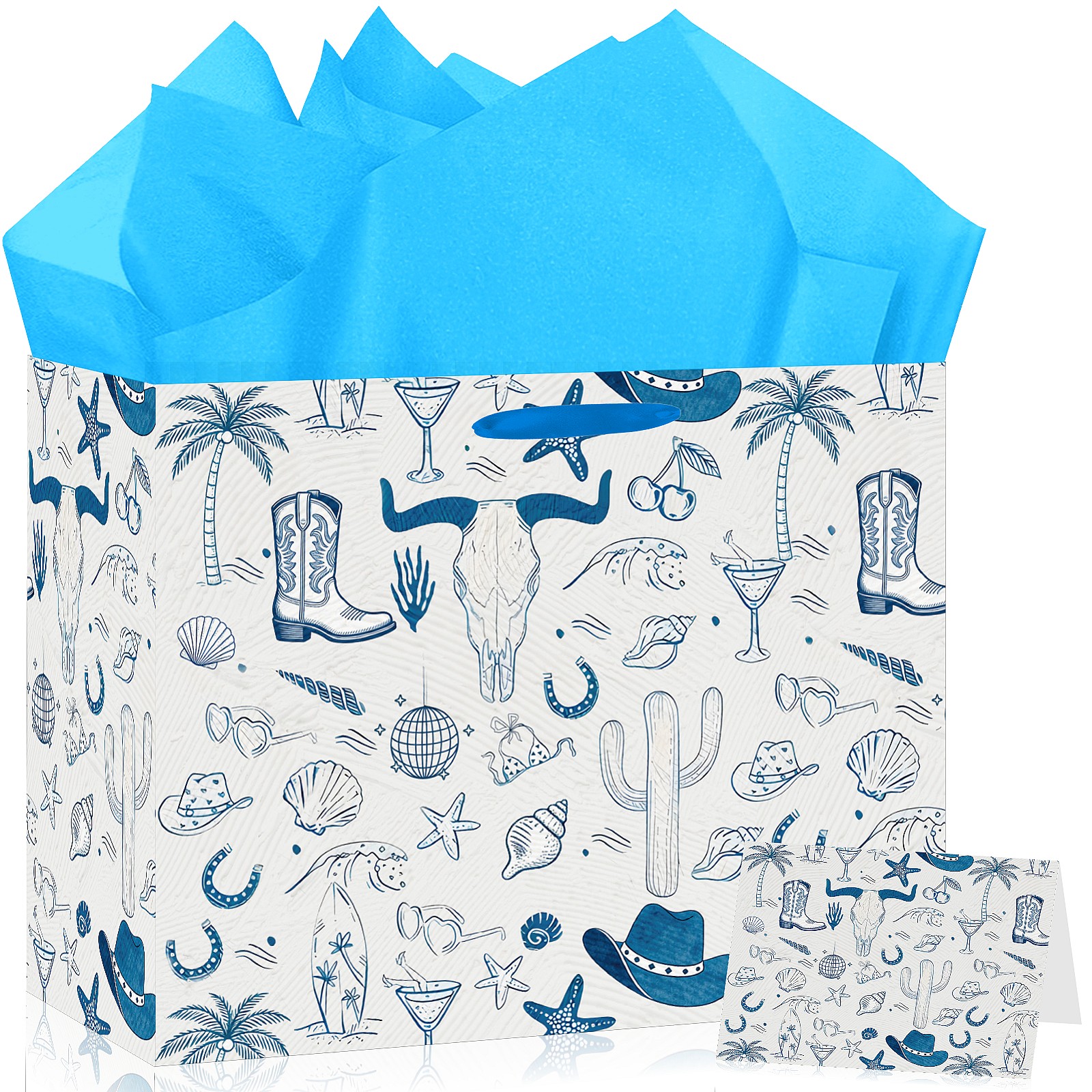 Cowboy Gift Bag Set