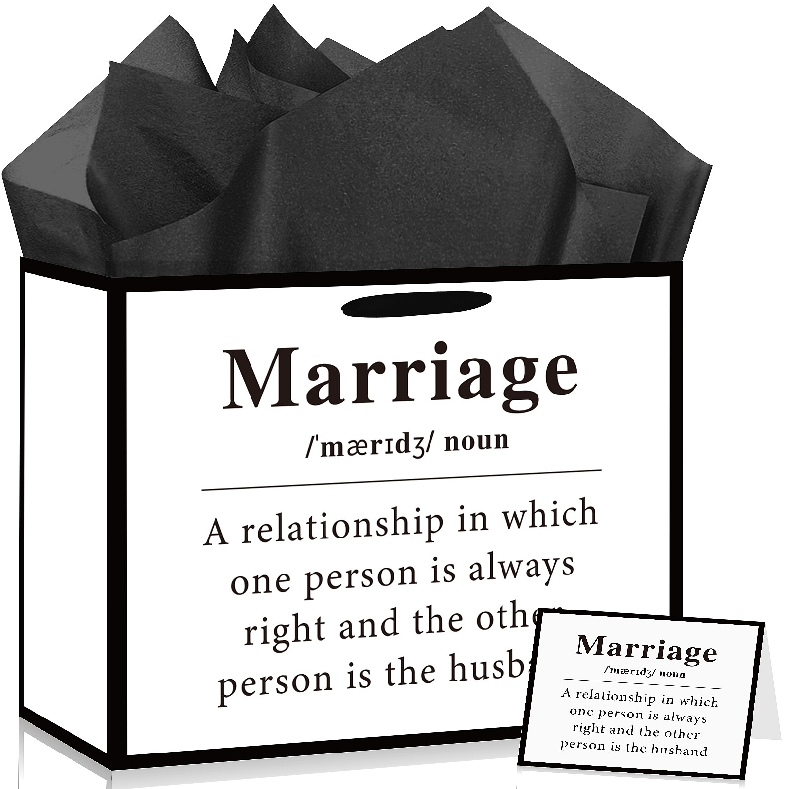 Funny Wedding Gift Bag Set