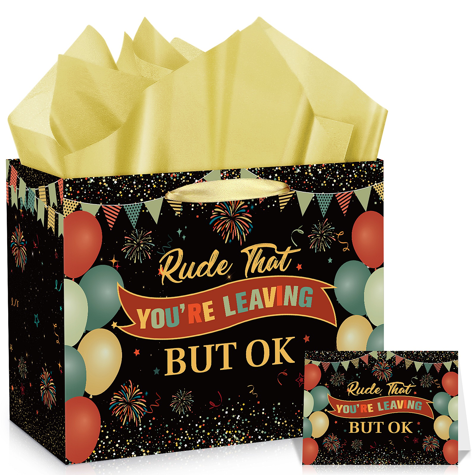 Funny Farewell Gift Bag Set