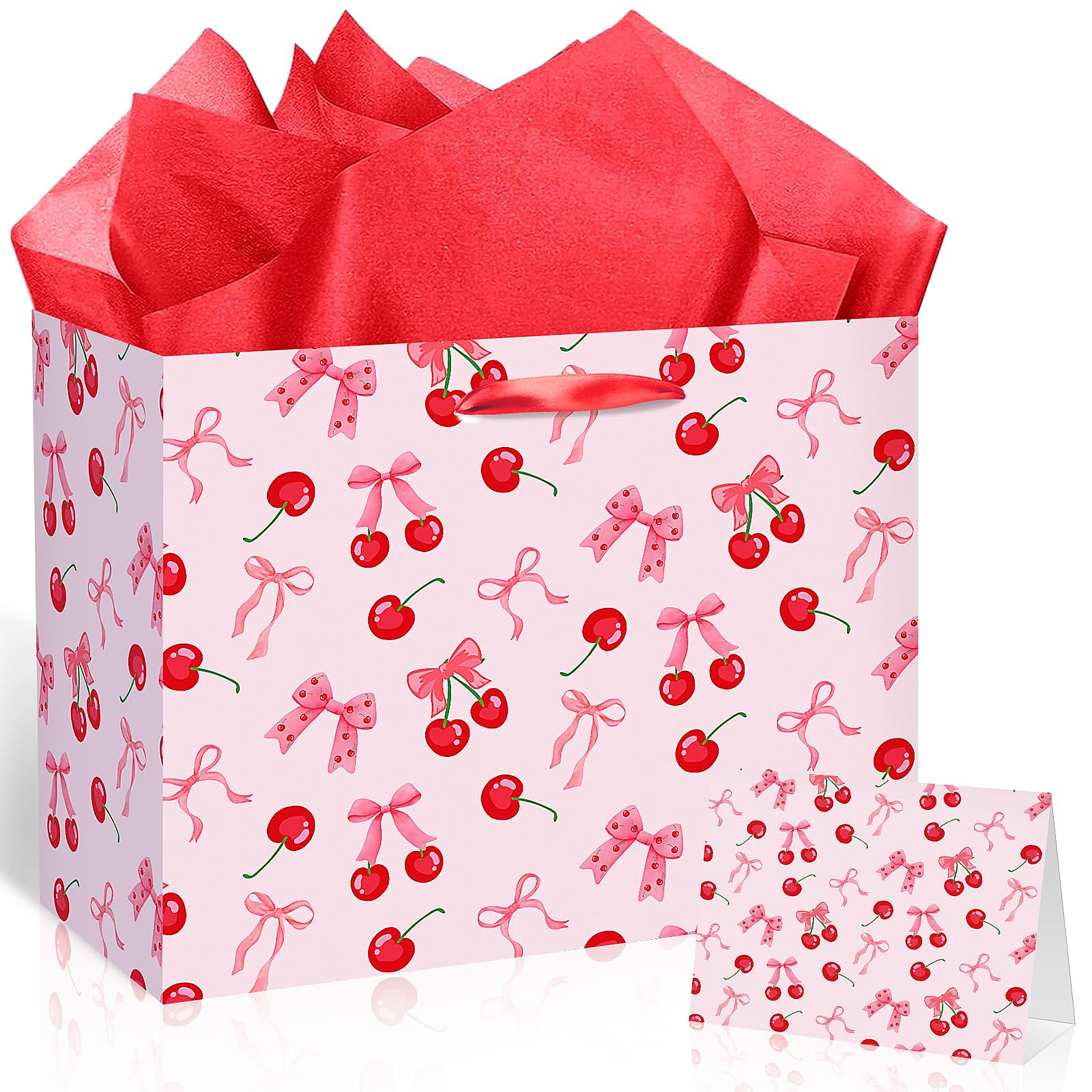 Cherry Birthday Party Gift Bag Set