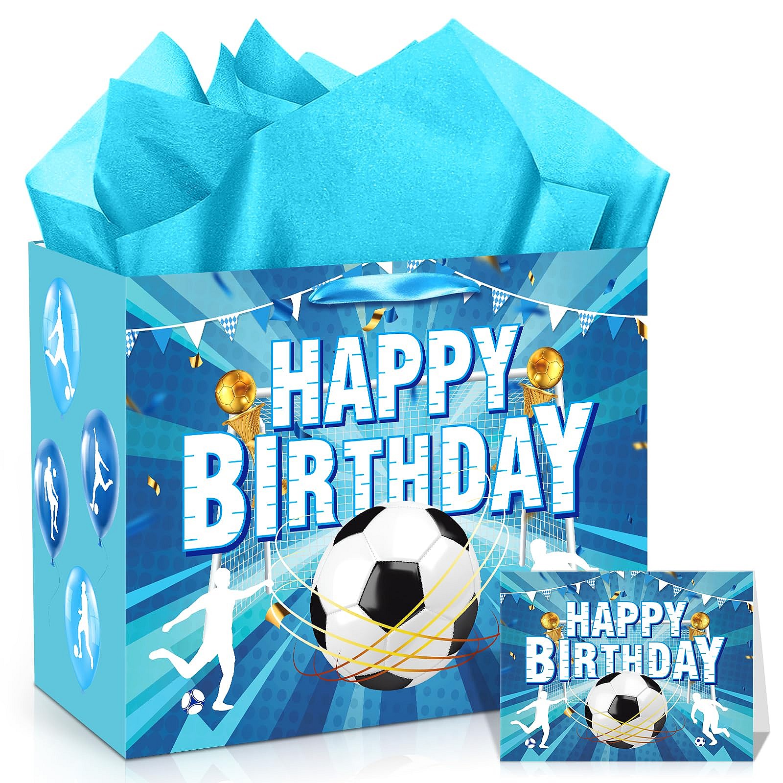 Soccer Birthday Gift Bag Set