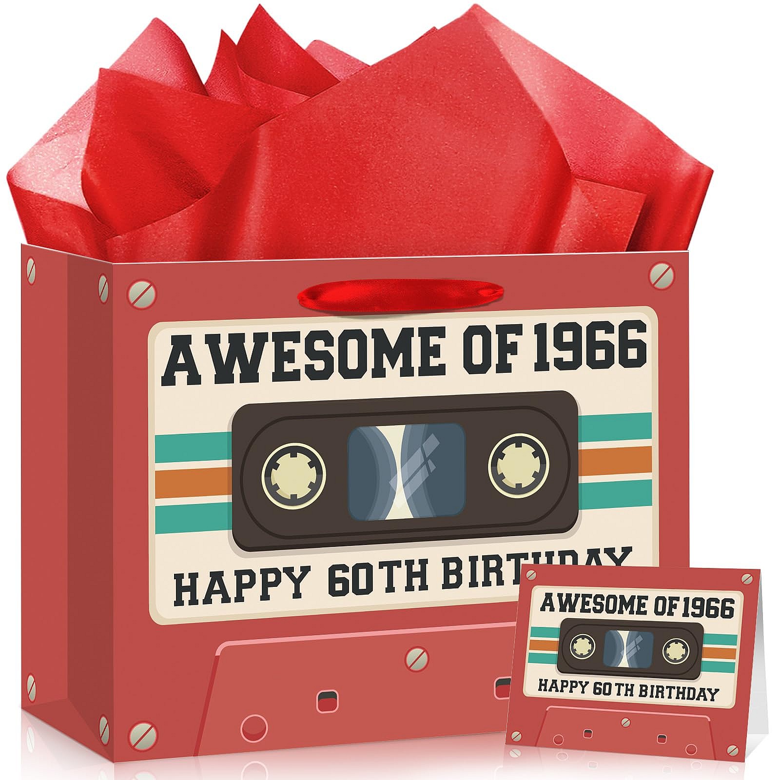 60th Birthday Gift Bag Set