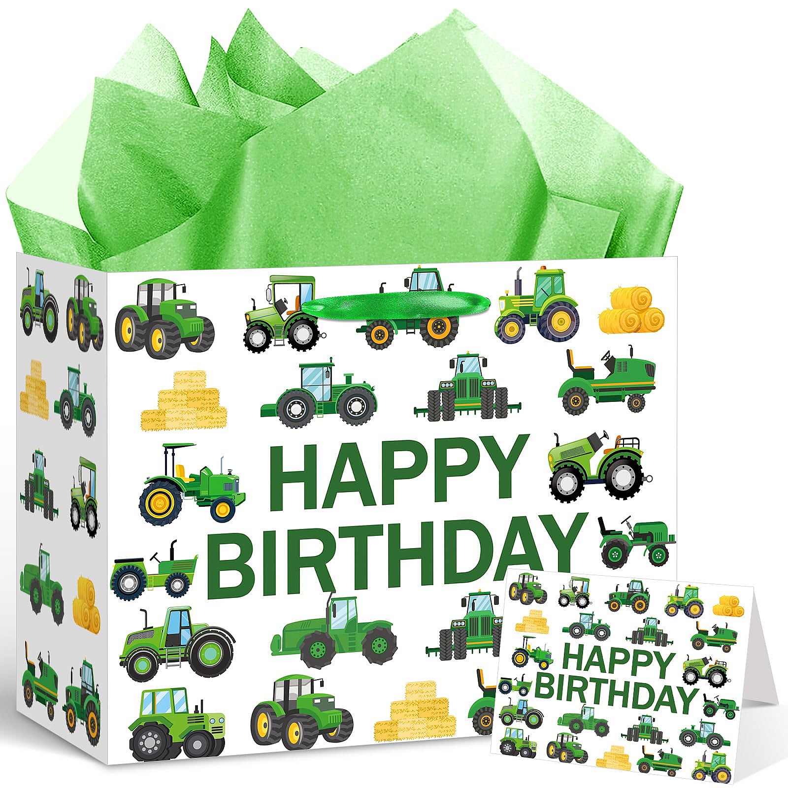 Tractor Birthday Gift Bag Set