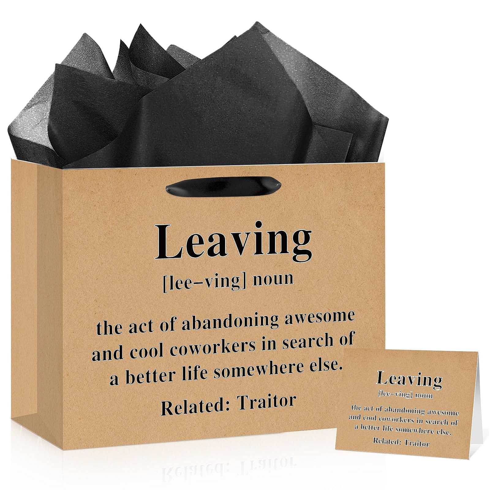 Funny Coworker Leaving Gift Bag Set
