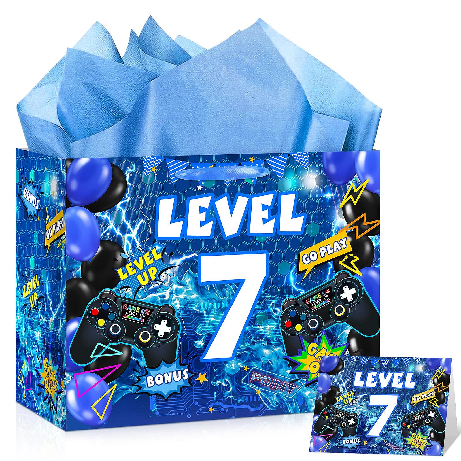 Video Game 7th Birthday Gift Bag Set