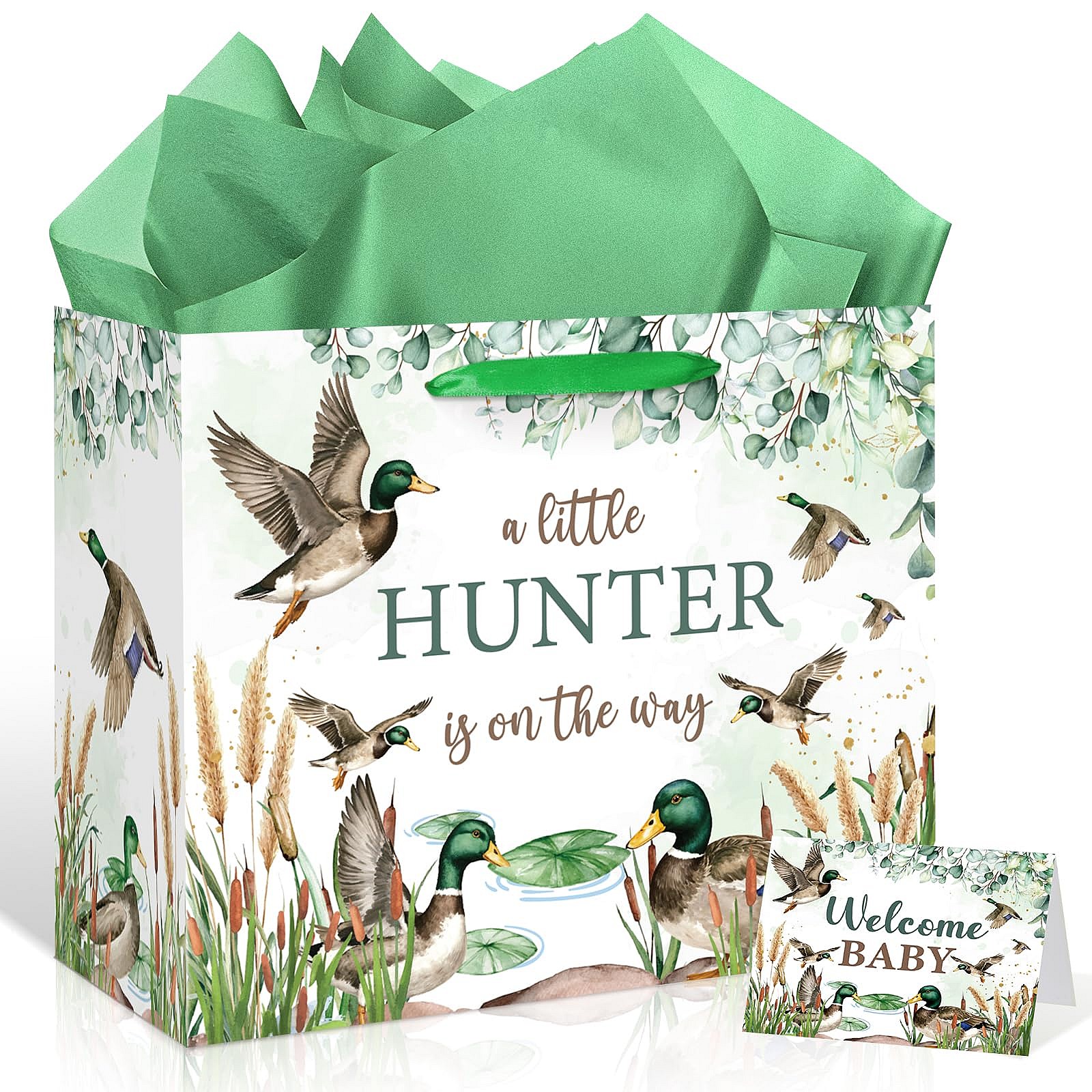 Mallard Duck Baby Shower Birthday Gift Bag Set
