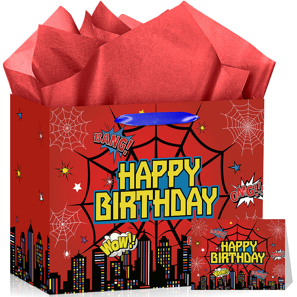 Hero Birthday Gift Bag Set