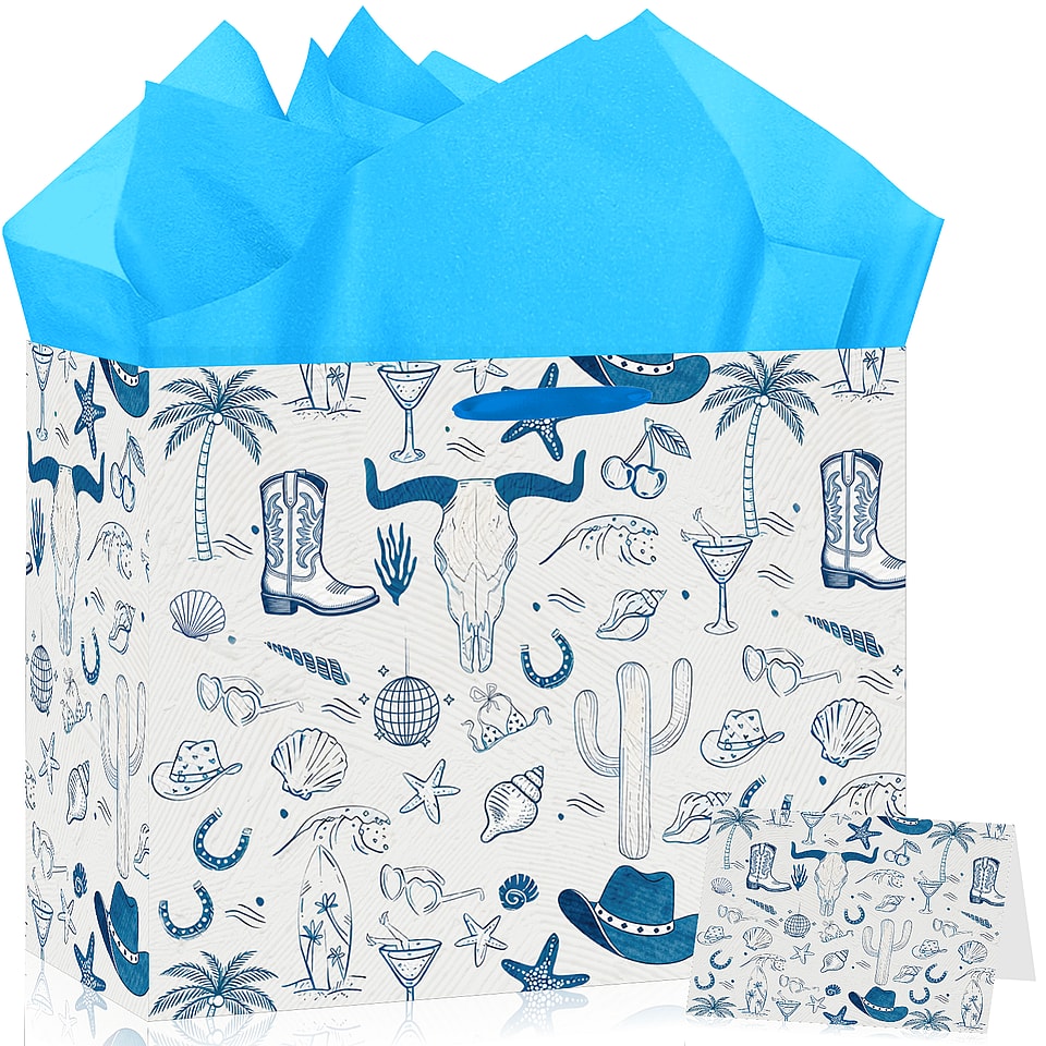 Cowboy Gift Bag Set