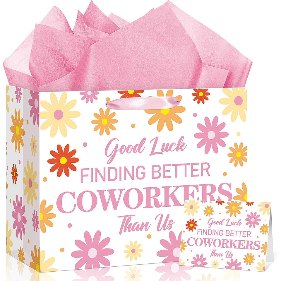 Coworker Leaving Gift Bag Set