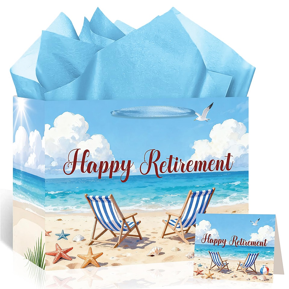 Happy Retirement Gift Bag Set