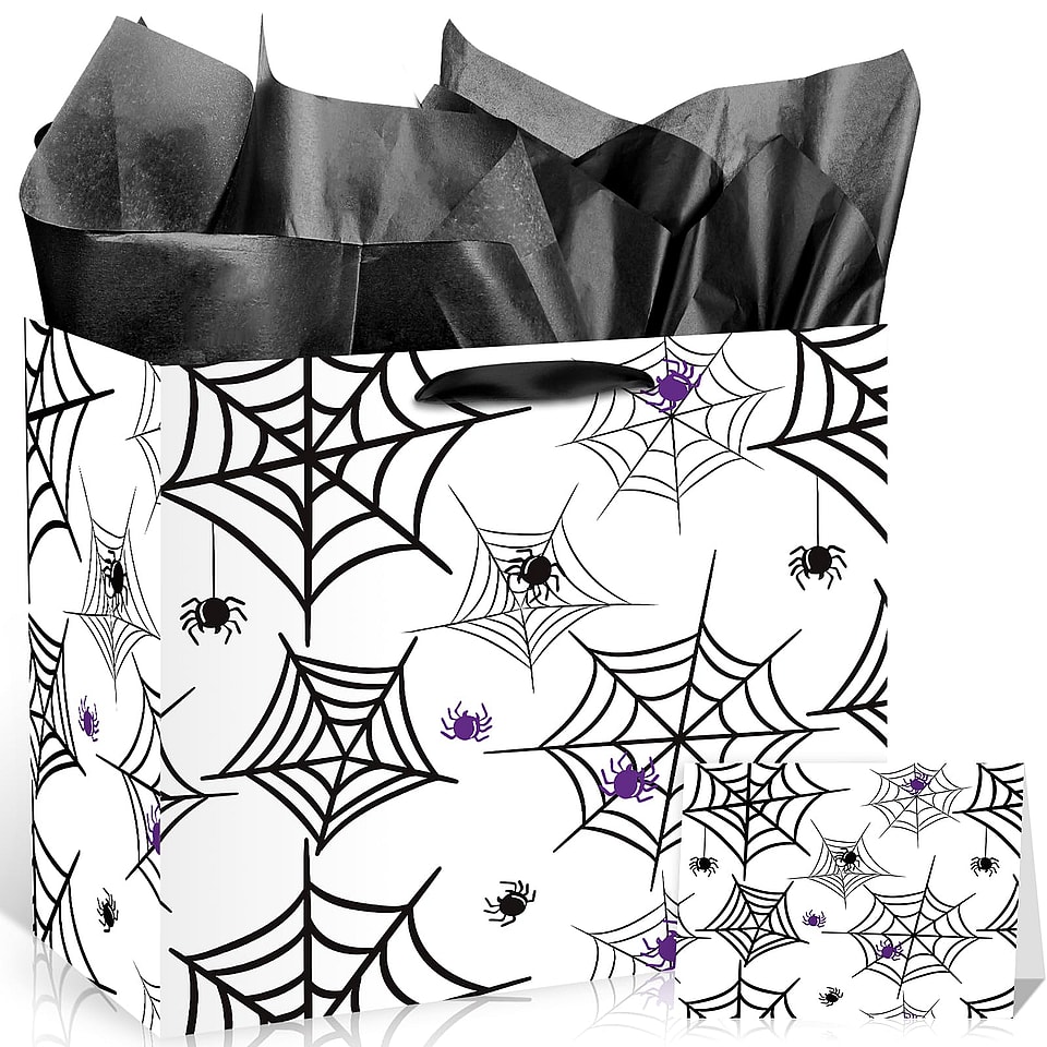 Halloween Spider Gift Bag Set