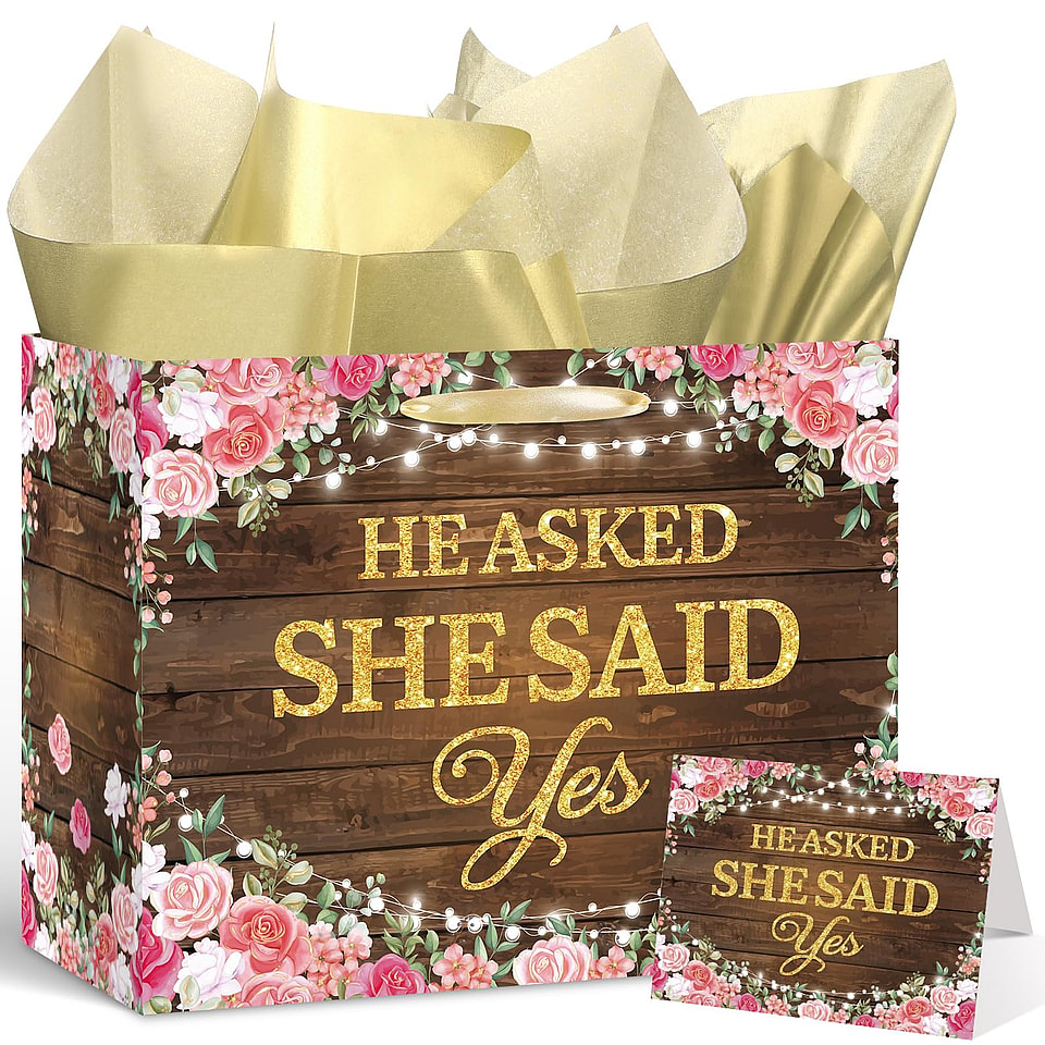 Engagement Gift Bag Set
