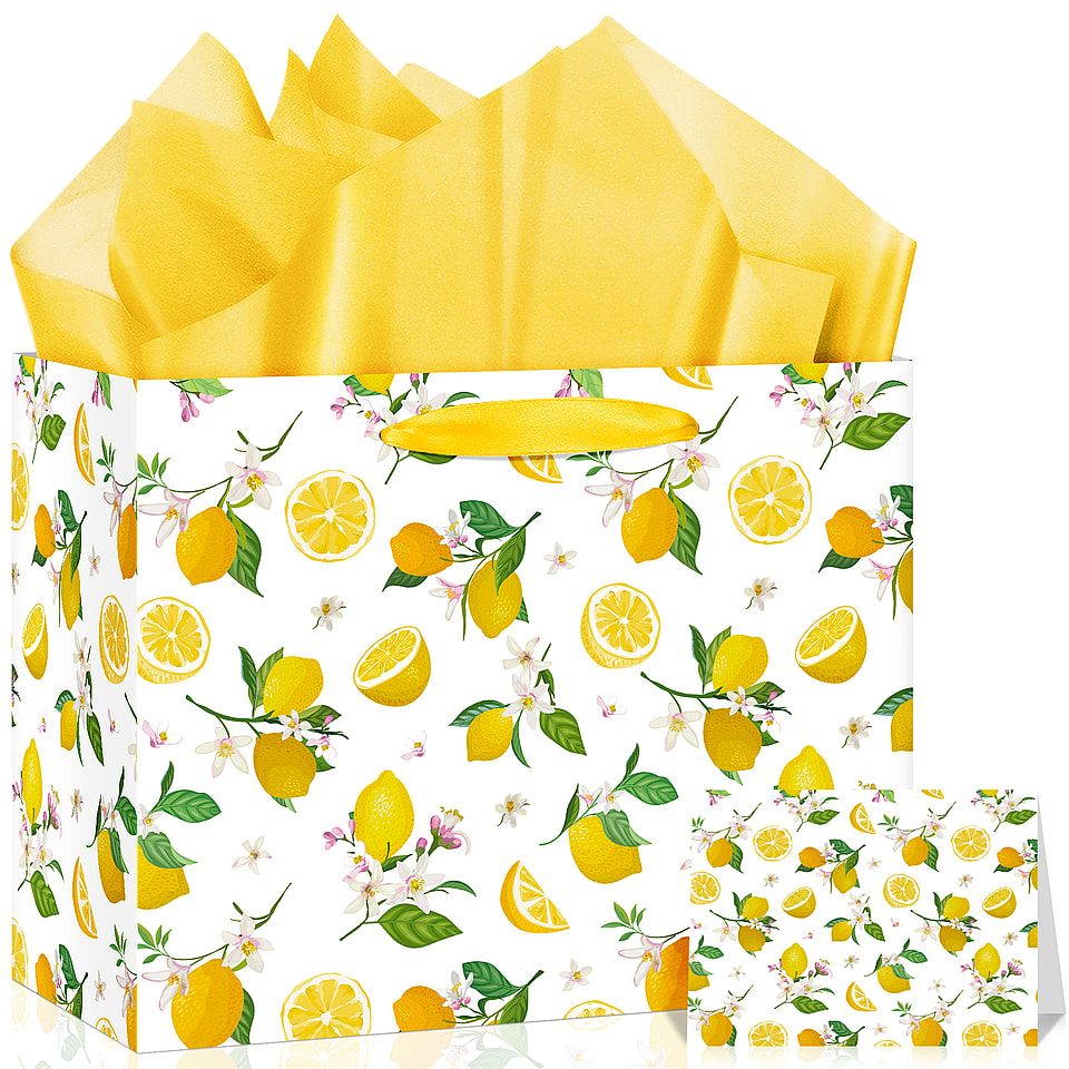 Lemon Gift Bag Set