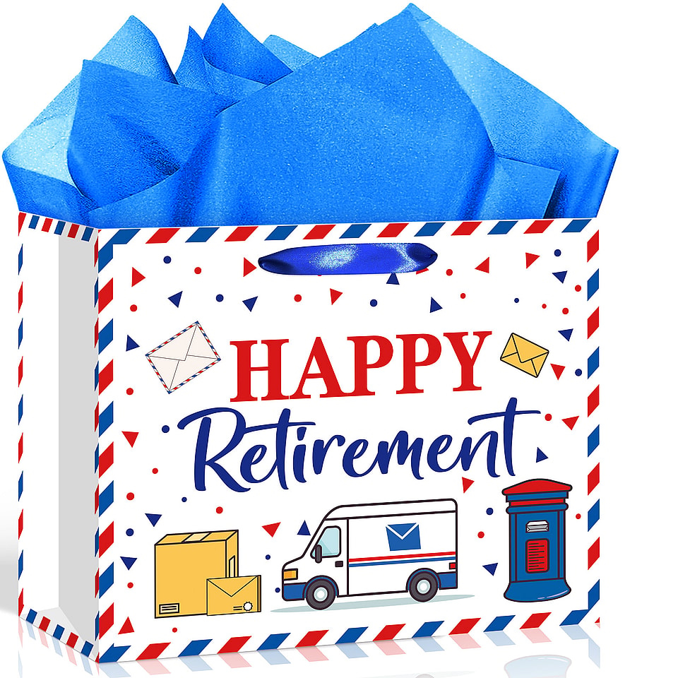 Mailman Retirement Gift Bag Set