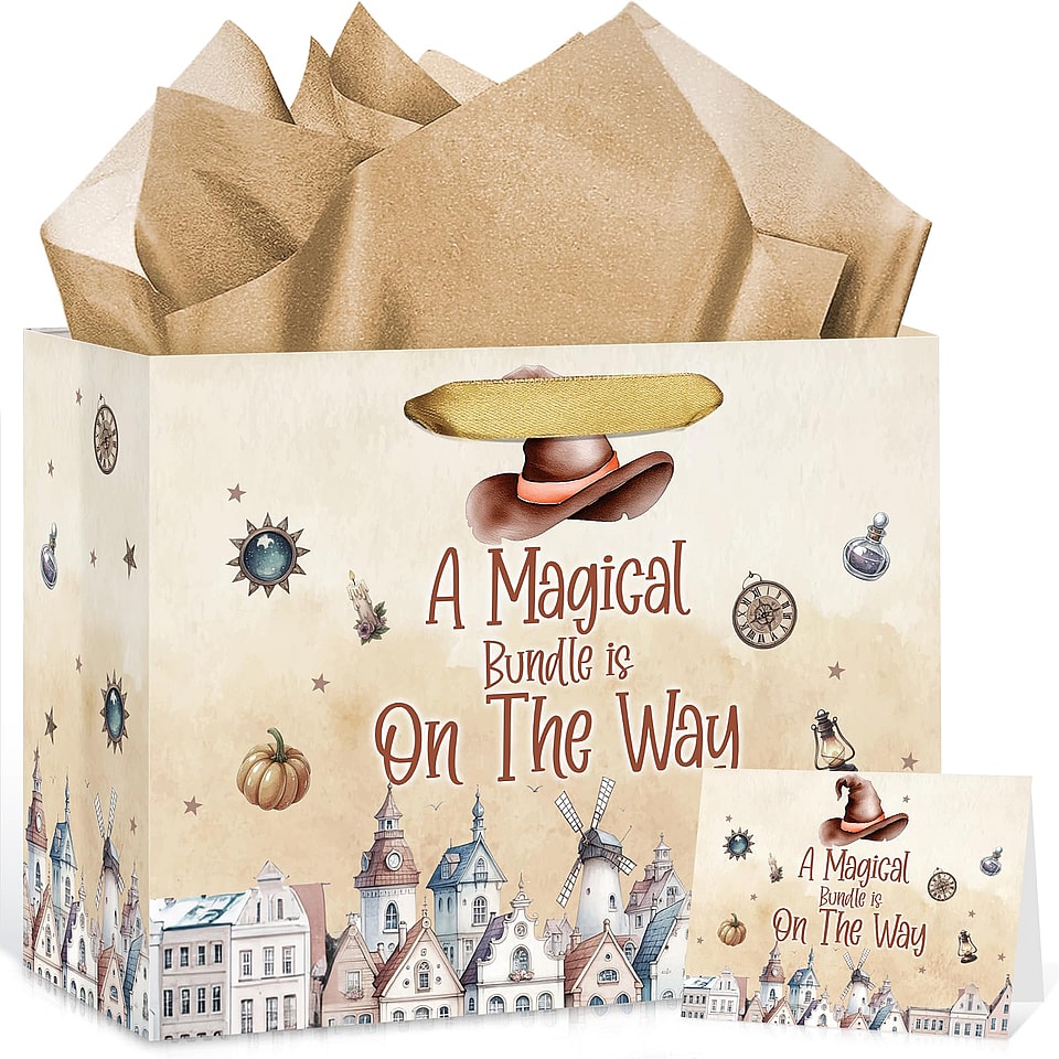 Magical Wizard Baby Shower Birthday Gift Bag Set