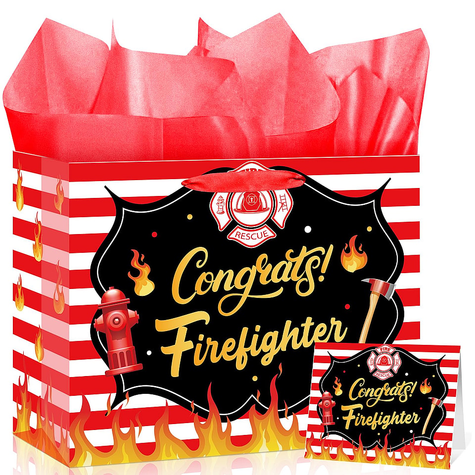 Firefighter Gift Bag Set