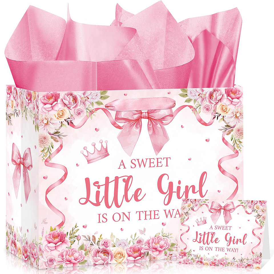 Baby Shower Paper Gift Bag Set