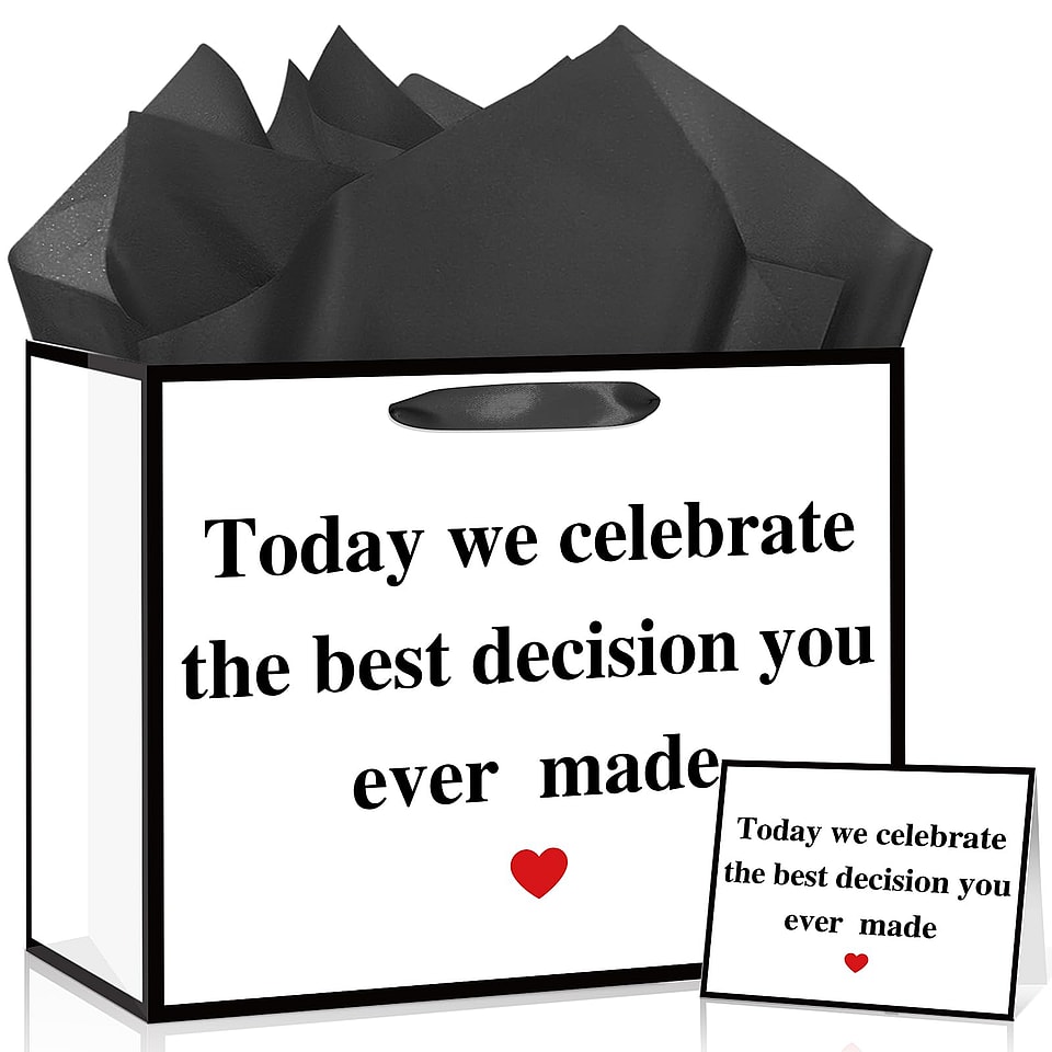 Anniversary Best Decision Gift Bag Set