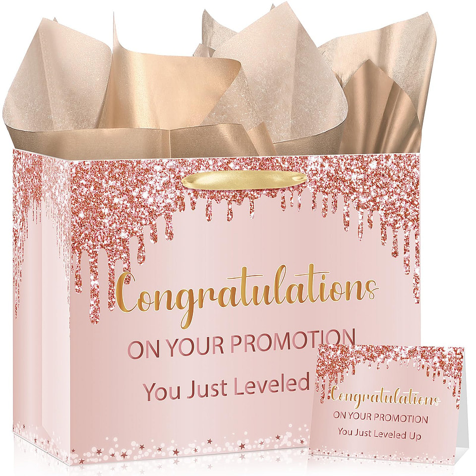 Rose Gold Promotion Gift Bag Set