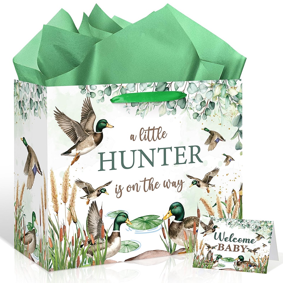 Mallard Duck Baby Shower Birthday Gift Bag Set