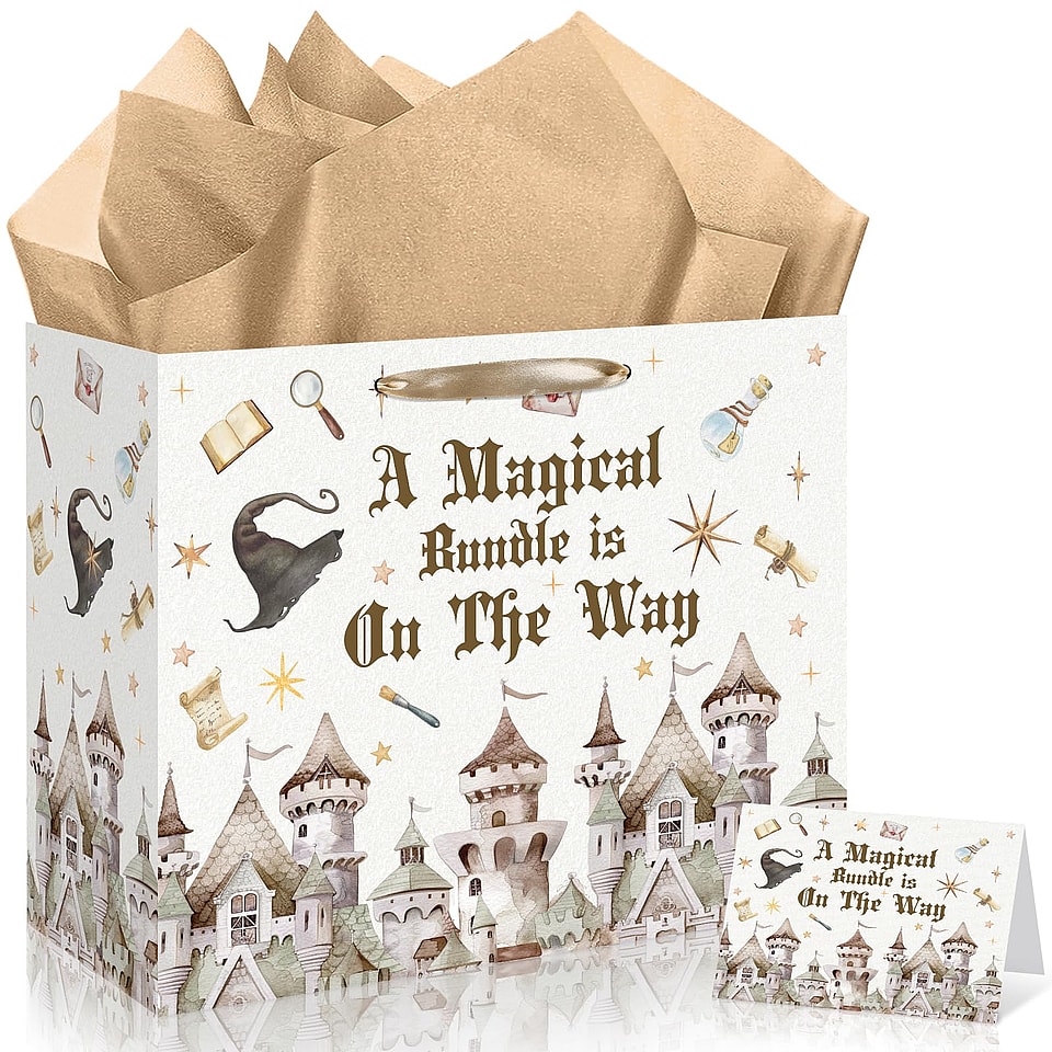 Magical Wizard Baby Shower Birthday Gift Bag Set